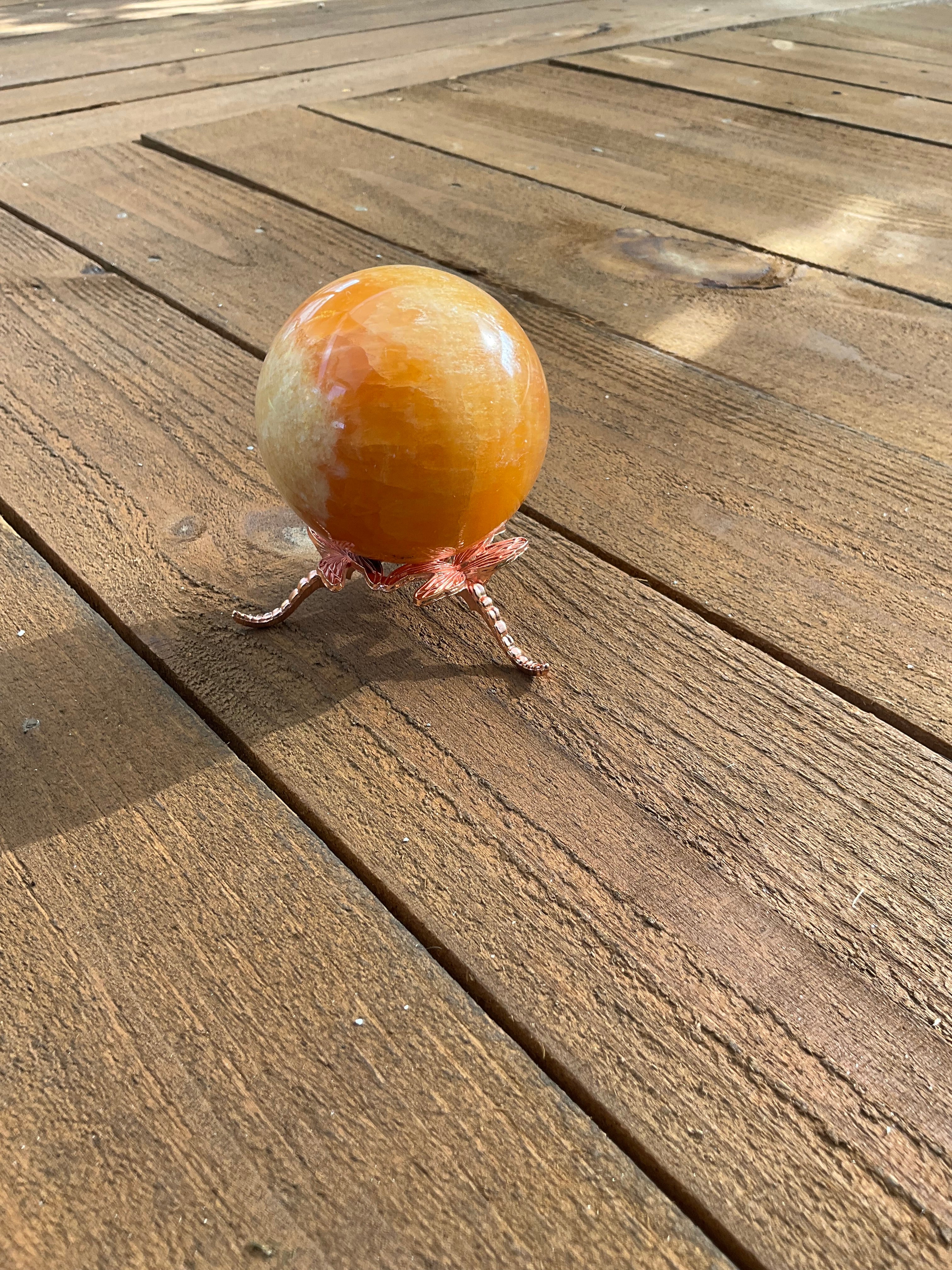 Orange Calcite Sphere