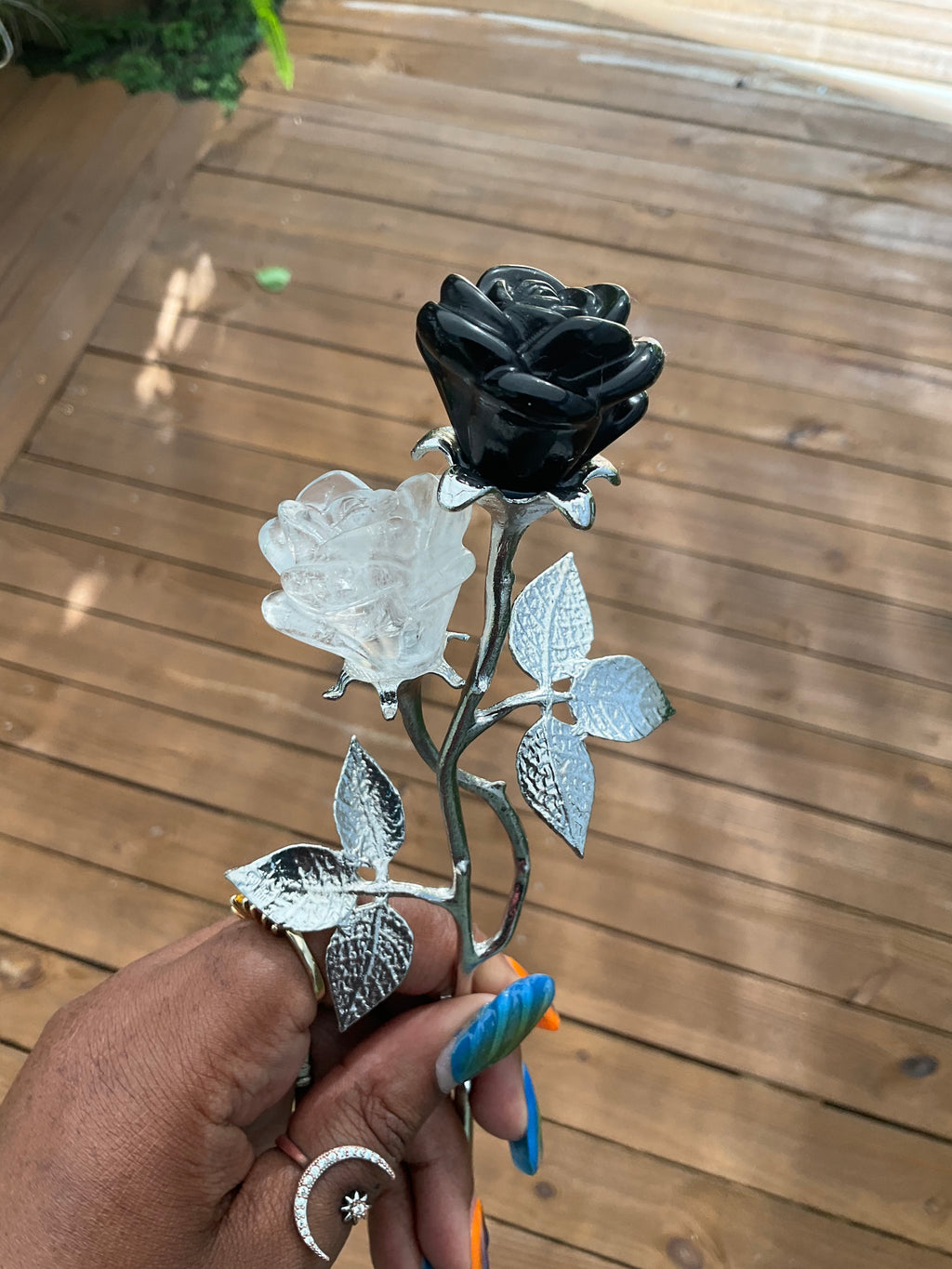 Double Stemmed Rose