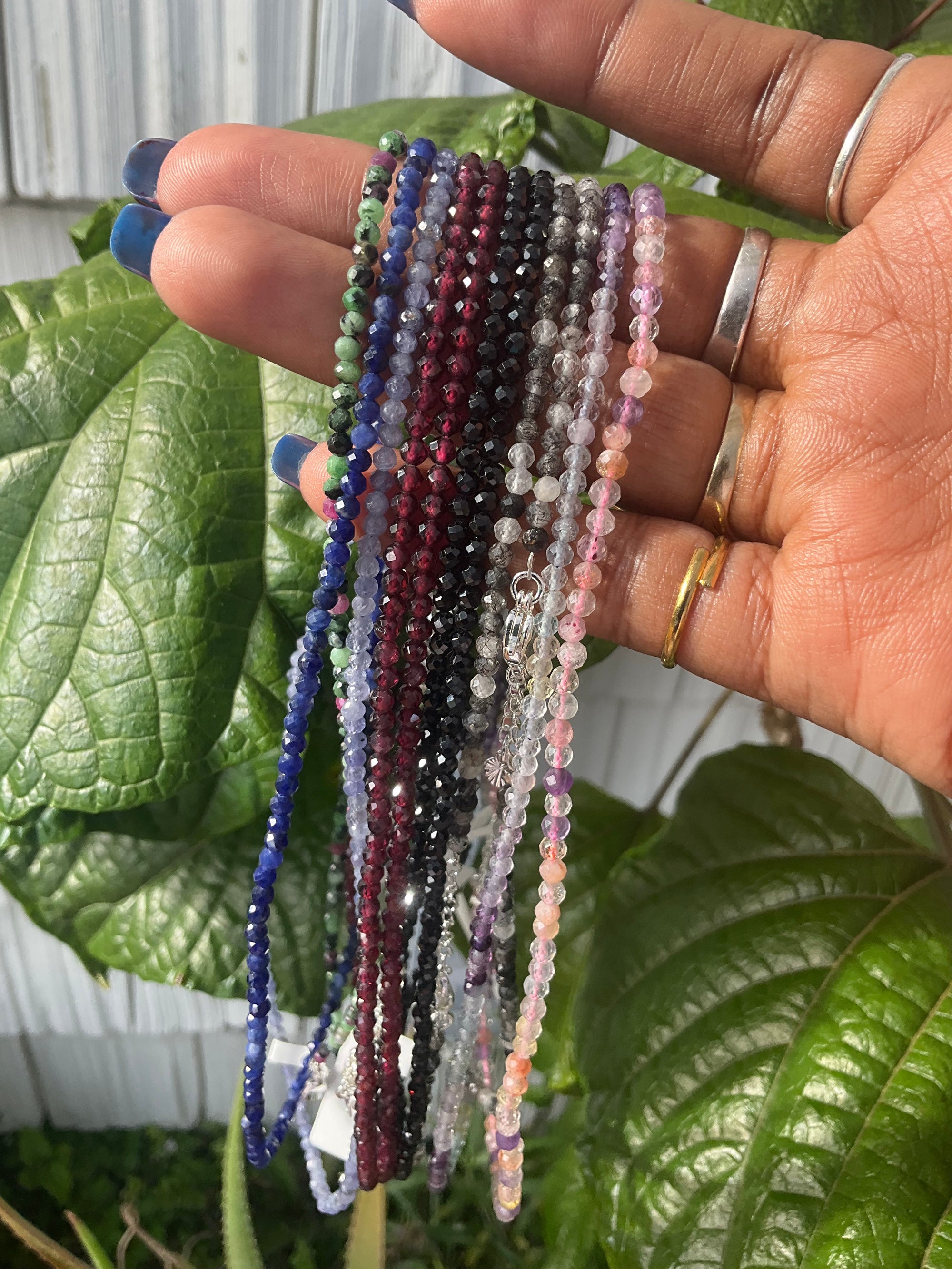 Faceted Crystal Necklace