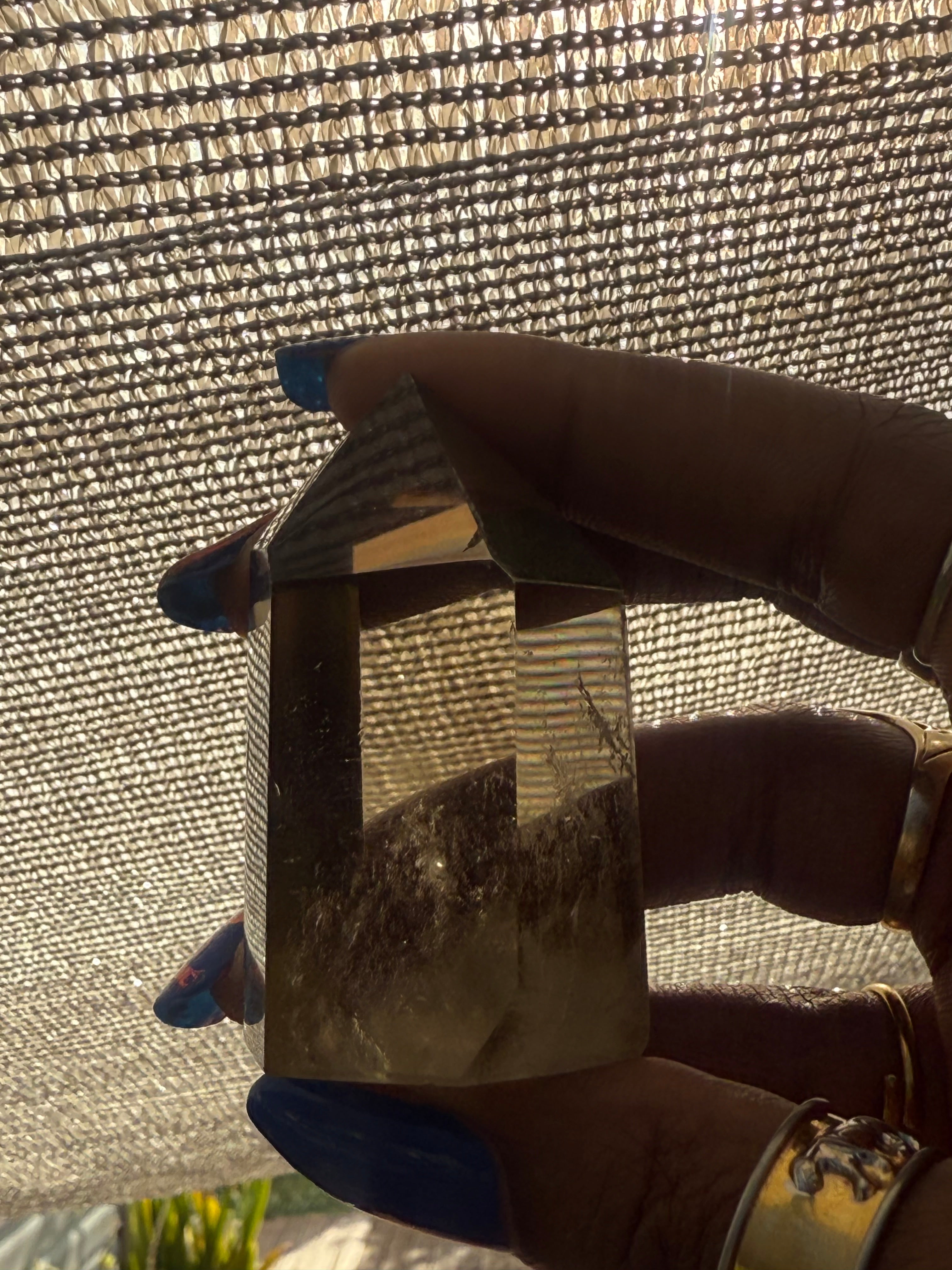 Smoky Citrine Rainbow Point