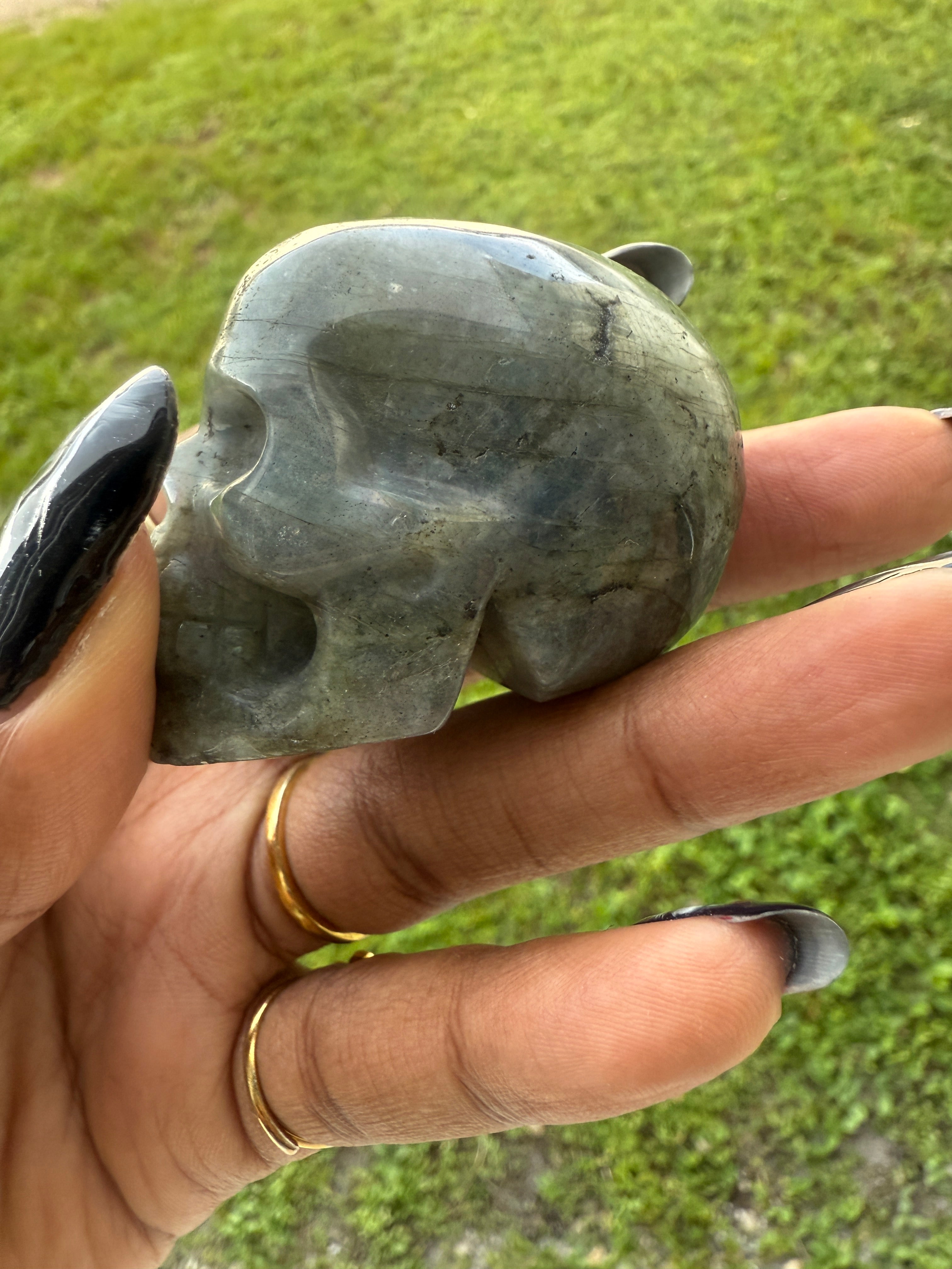 Labradorite Skull
