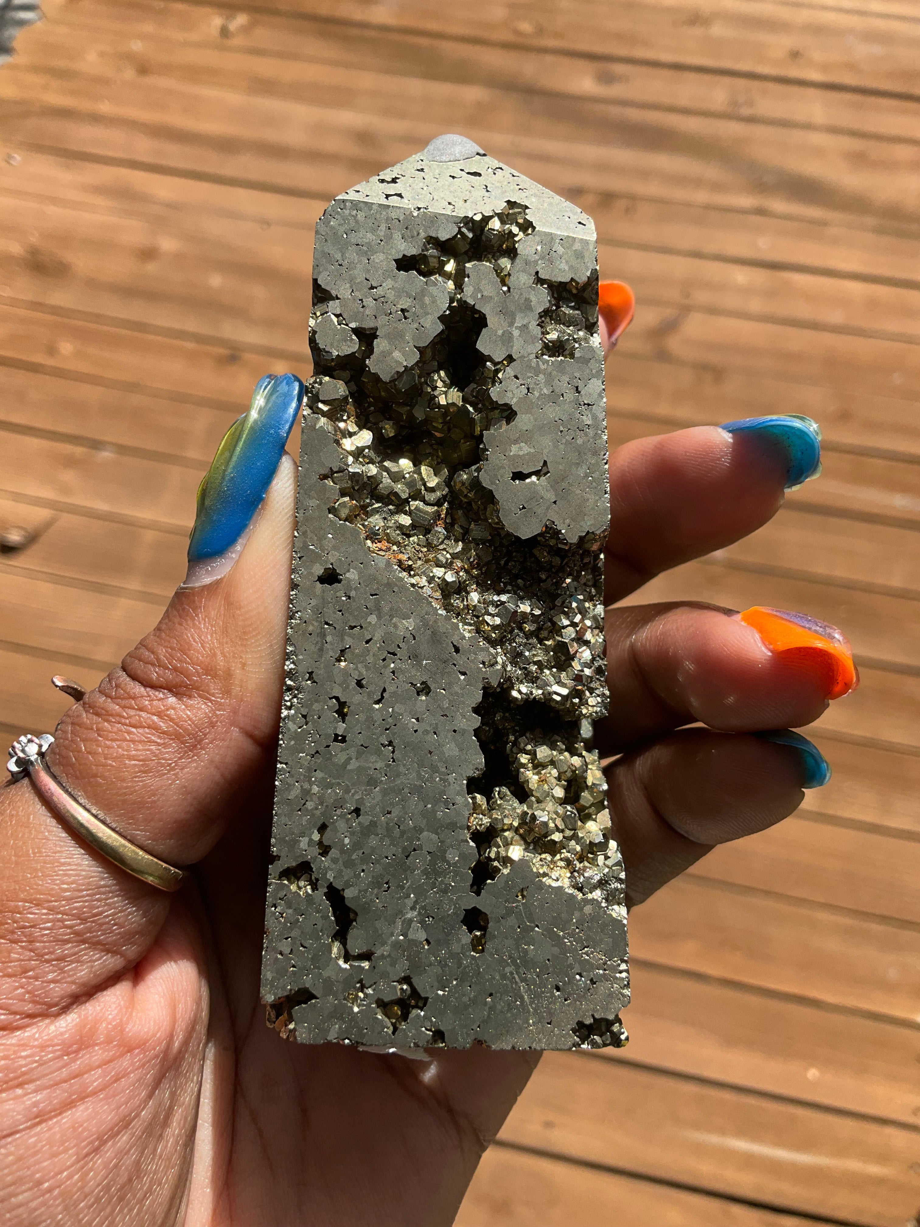 Pyrite Druzy Tower