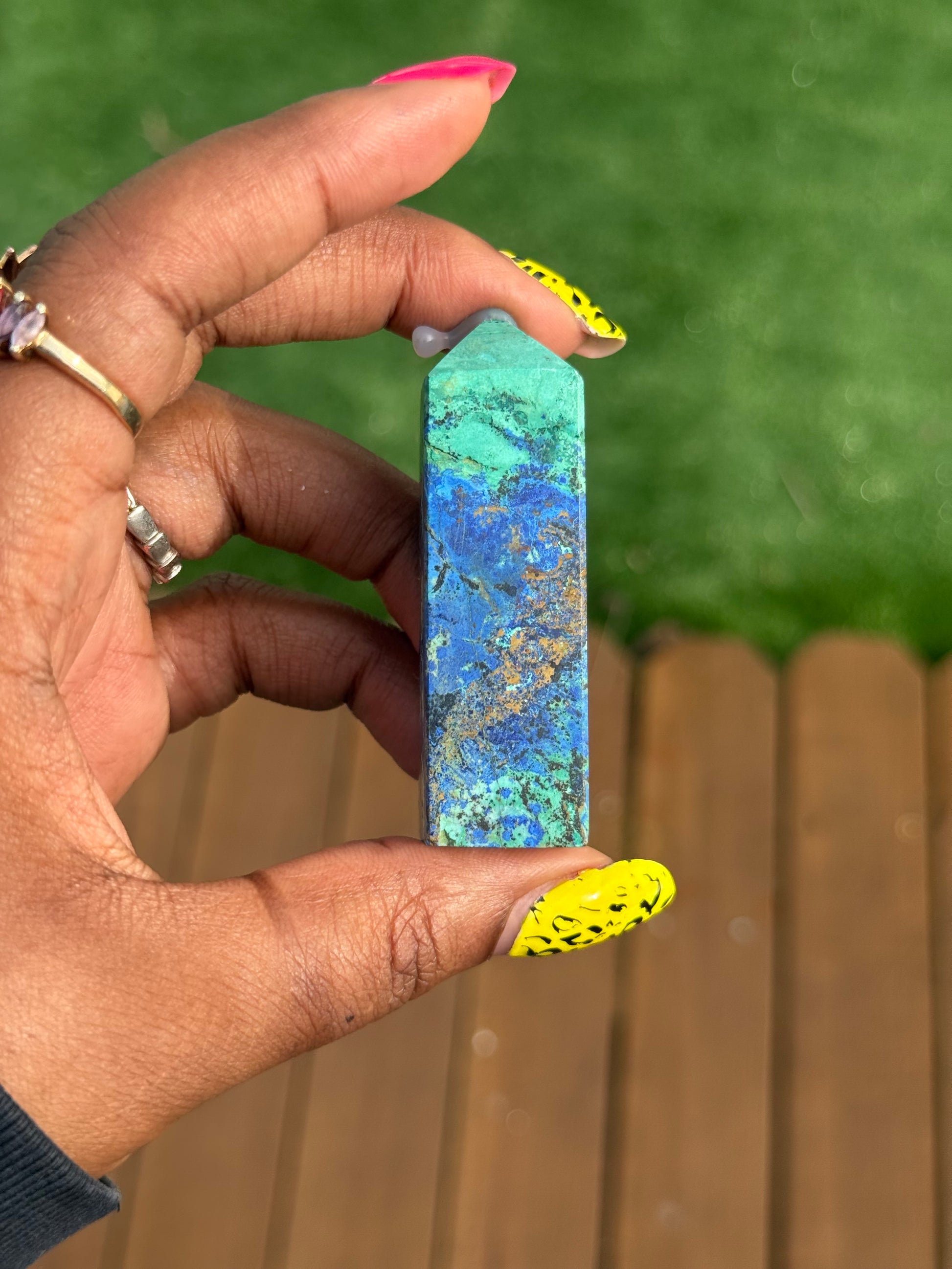 Azurite carvings