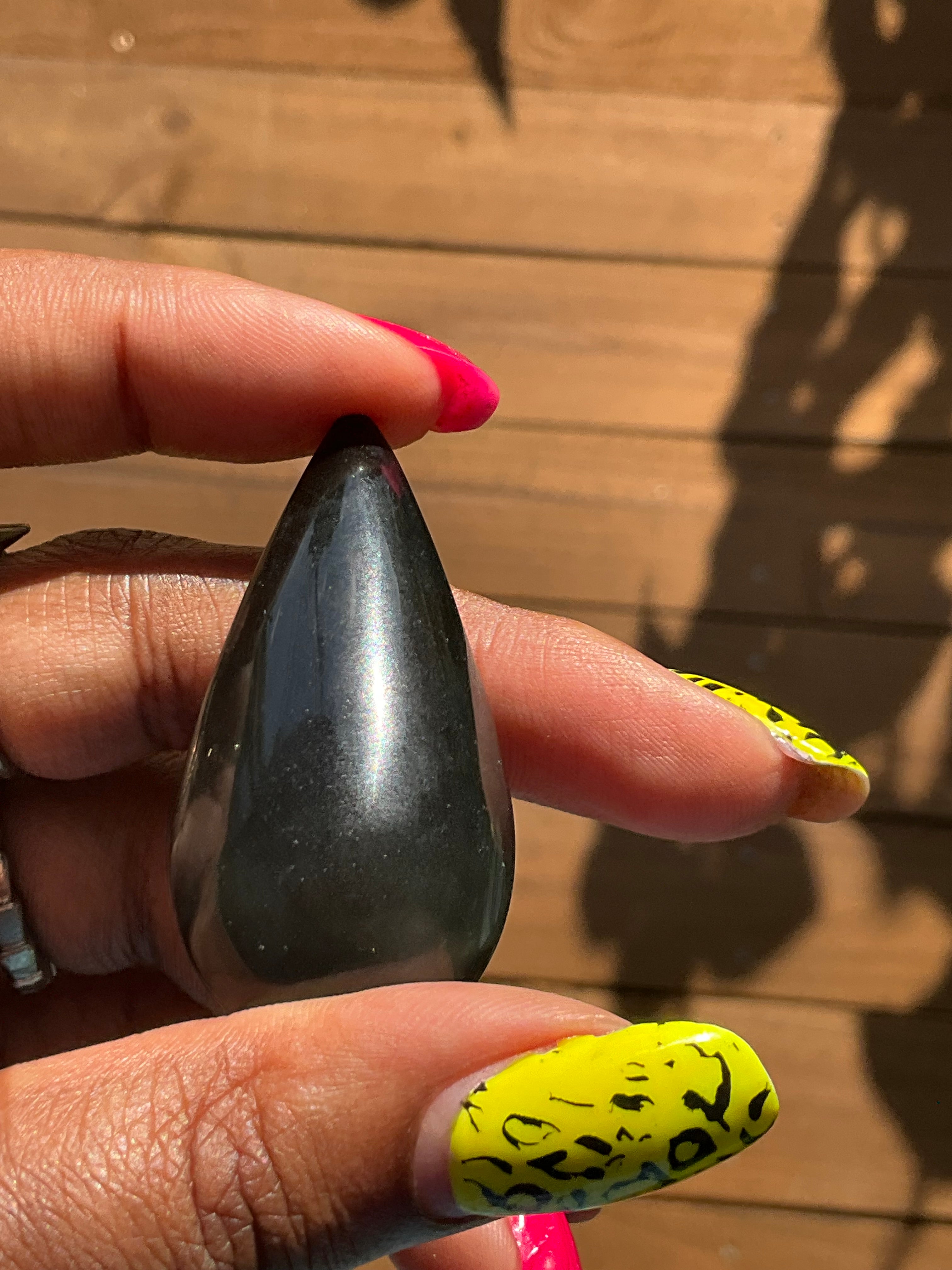 Rainbow Obsidian Raindrop