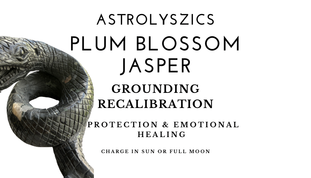 Plum Blossom Jasper Serpent - Transformation & Grounding Guardian