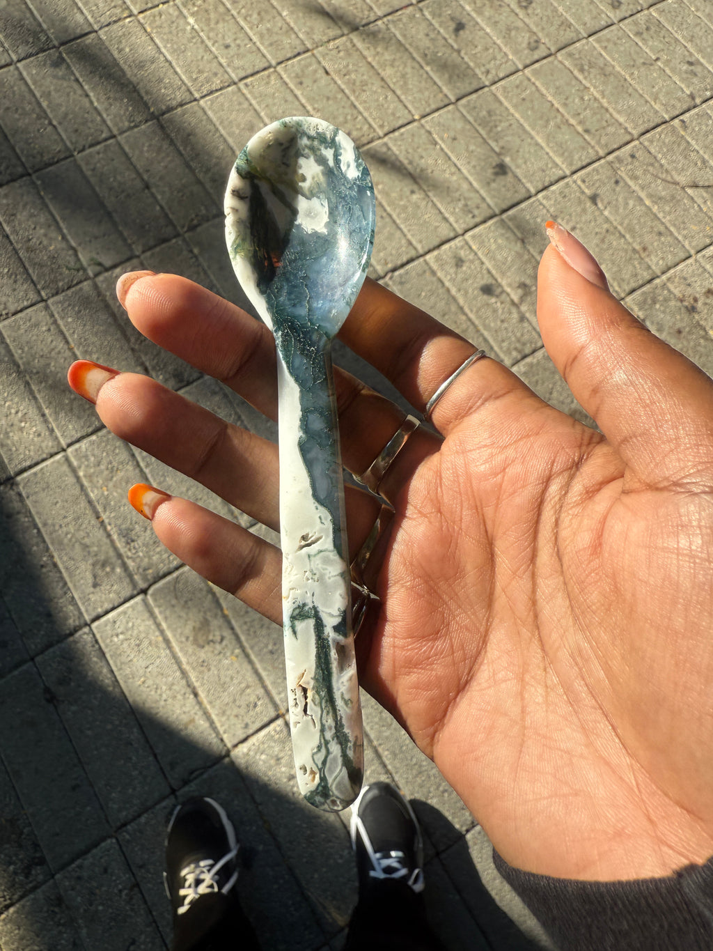 Moss Agate Spoon