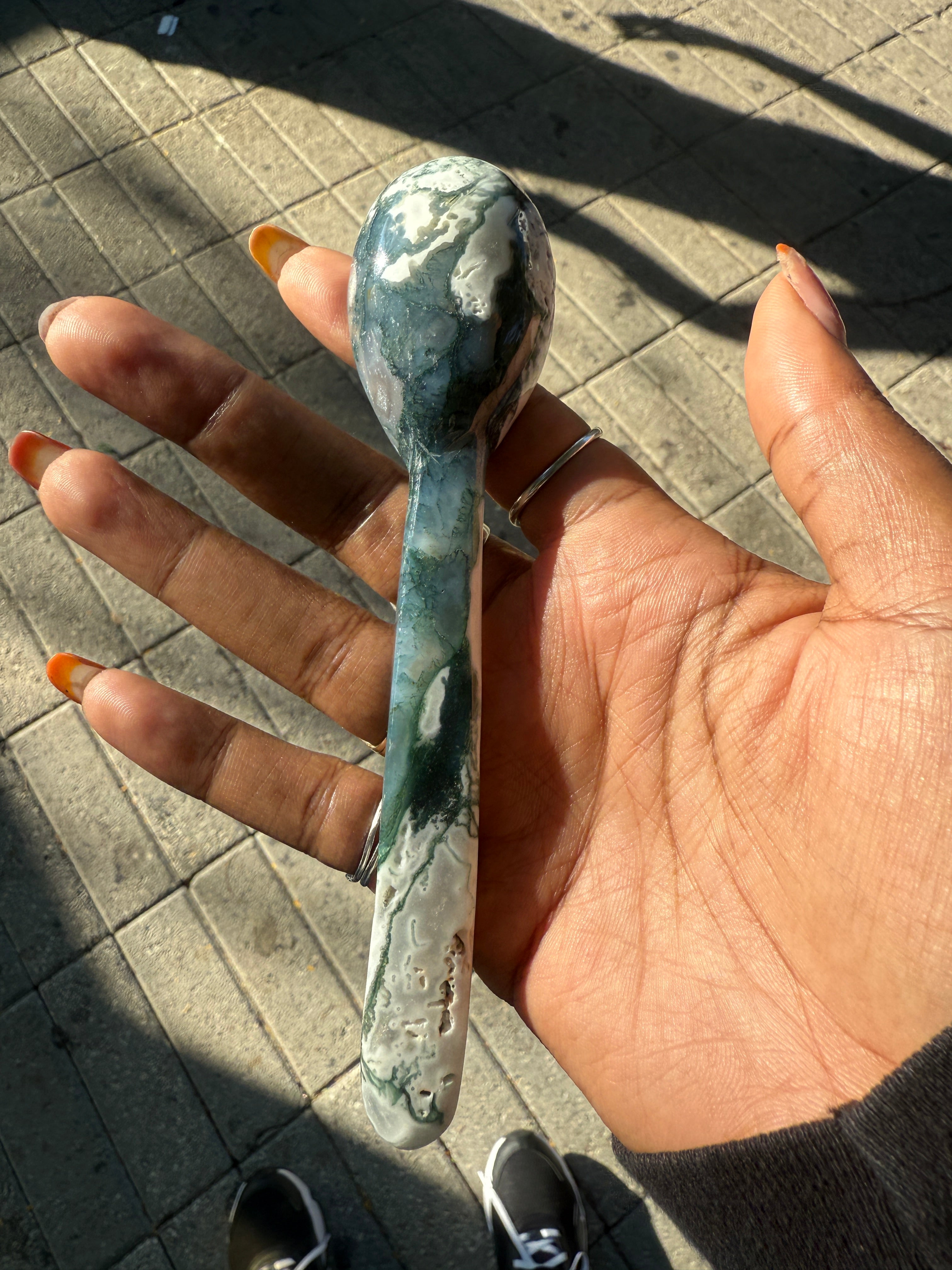 Moss Agate Spoon