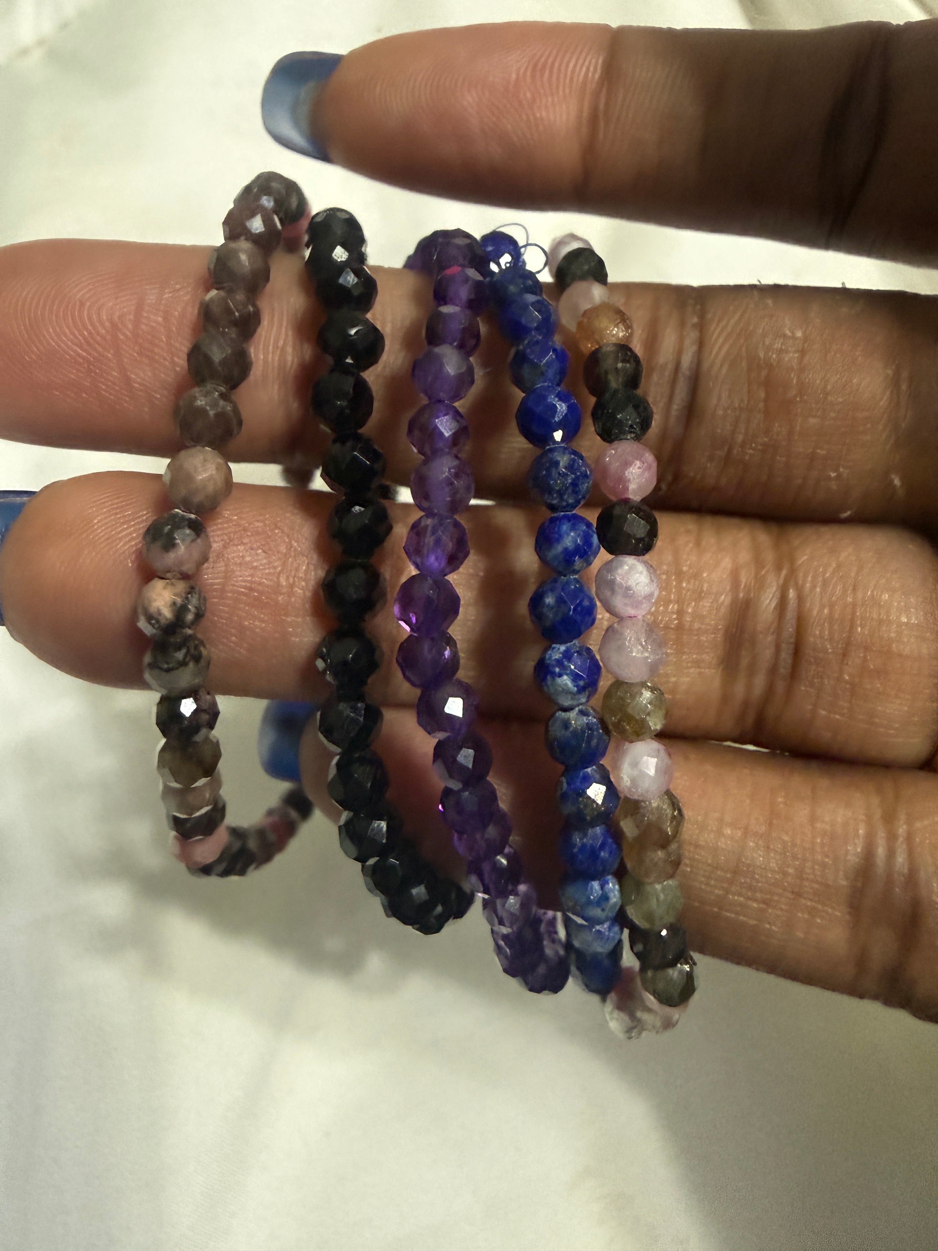 Faceted Bracelet Stack