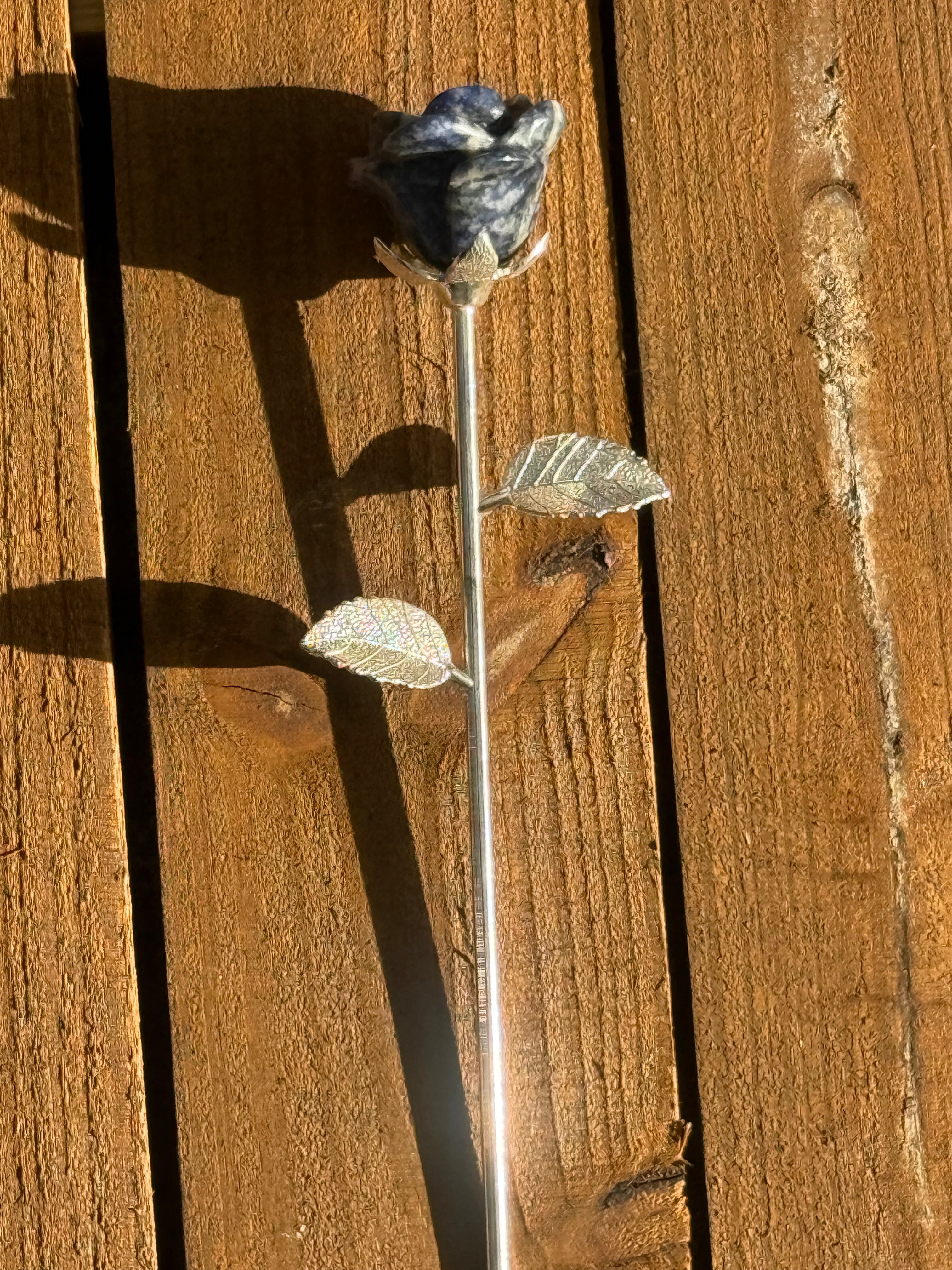 Sodalite Stemmed Rose