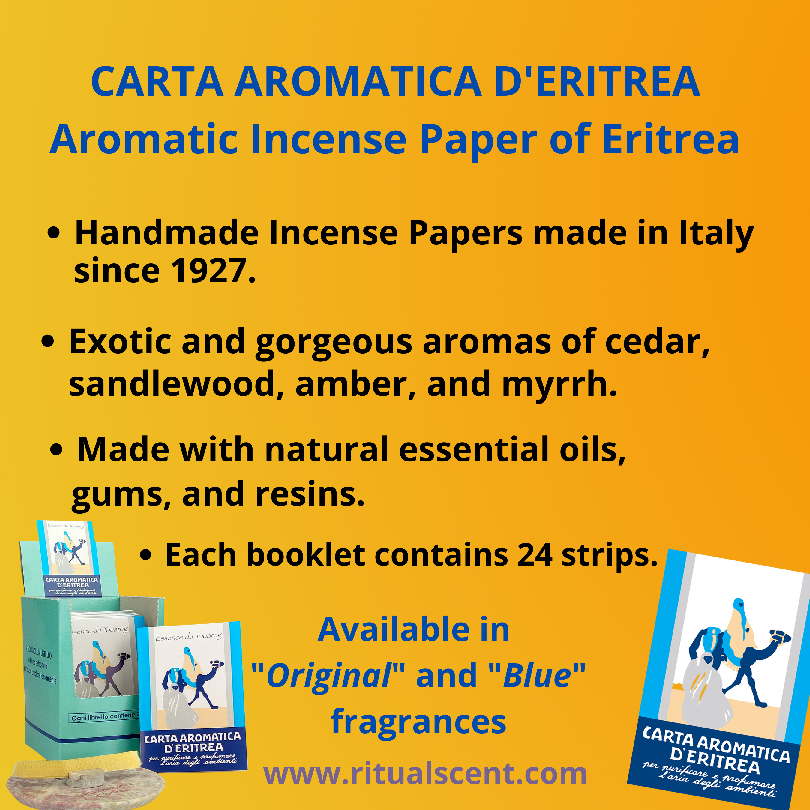 Carta Aromatica d’Eritrea Incense Paper