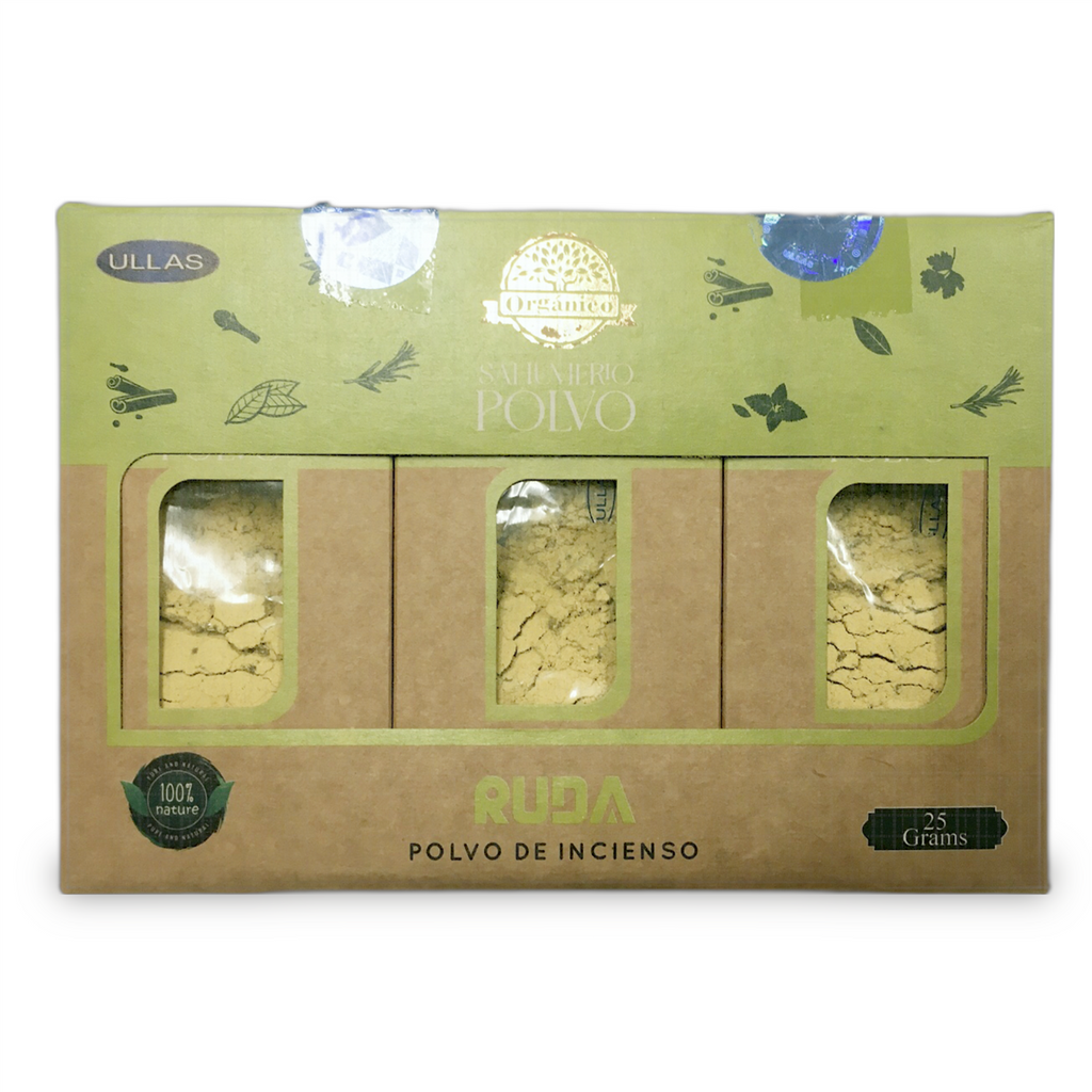 Organico Sahumerio Powder - Arruda/Ruda Incense - 12 Packs