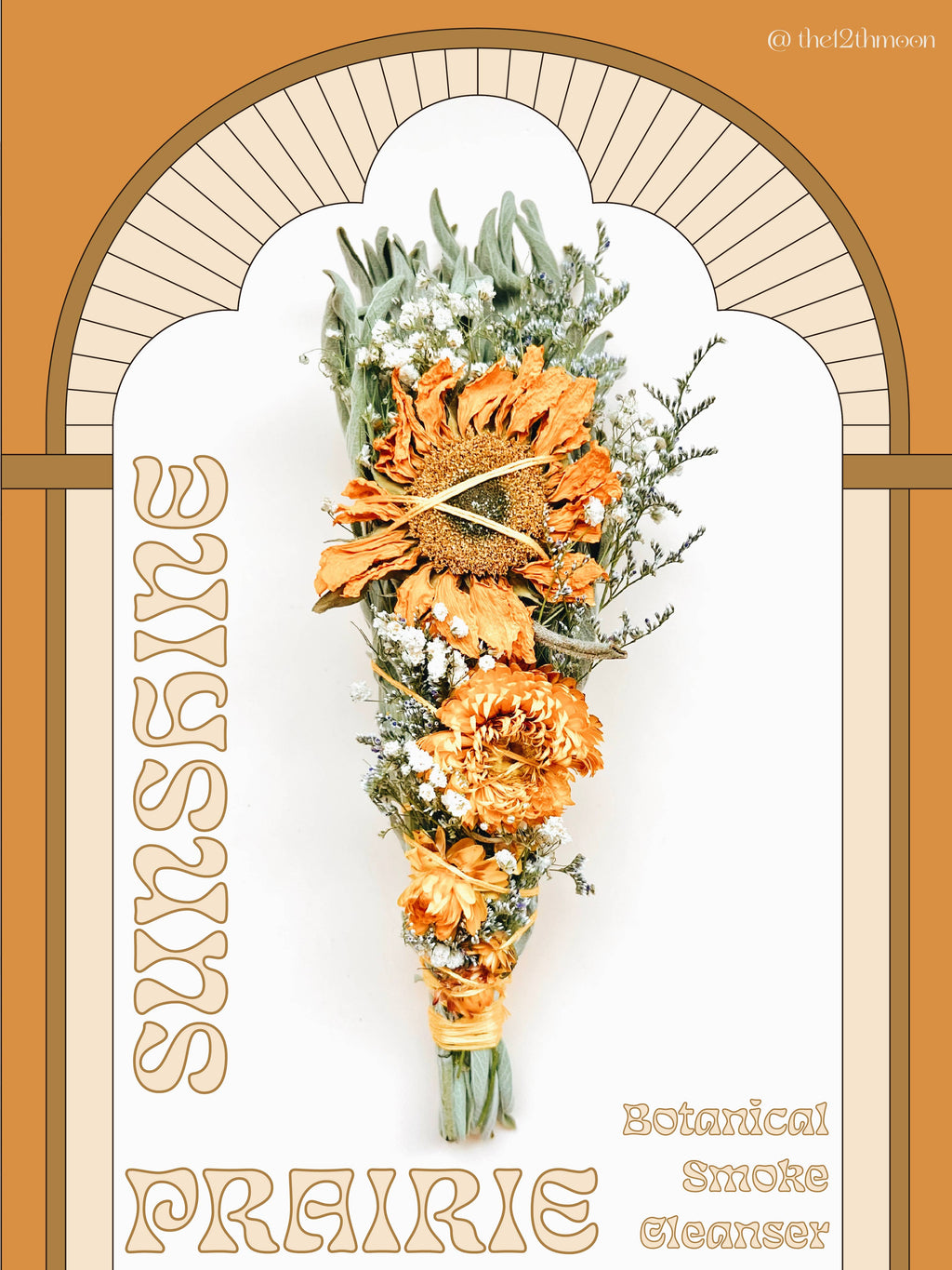 SUNSHINE PRAIRIE Floral Sage Smudge Bundle - Smoke Cleanser