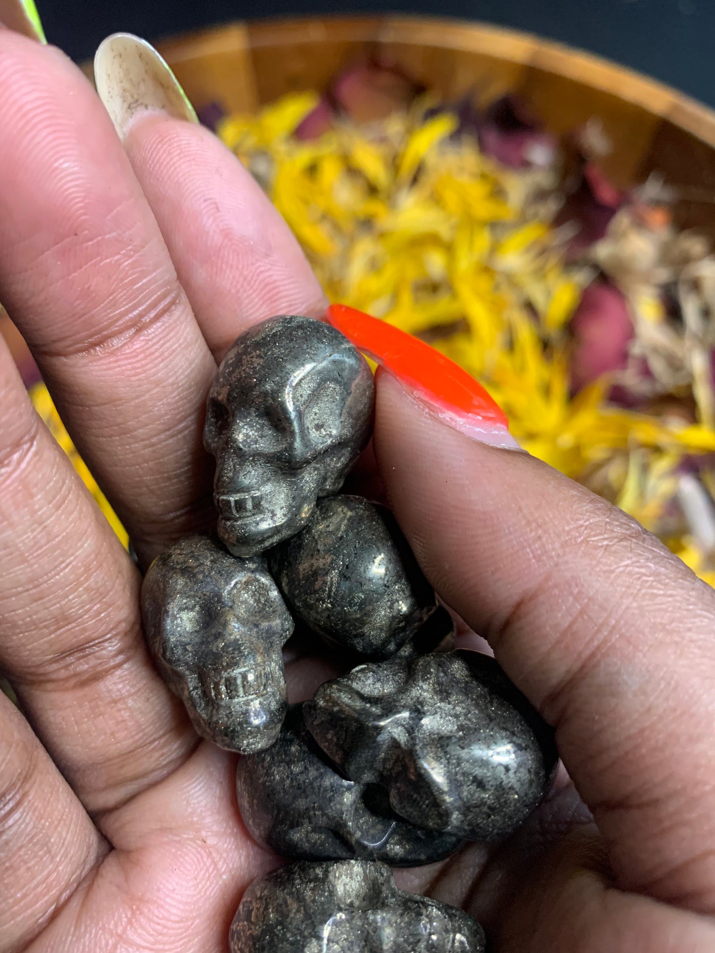 Pyrite Mini Skulls