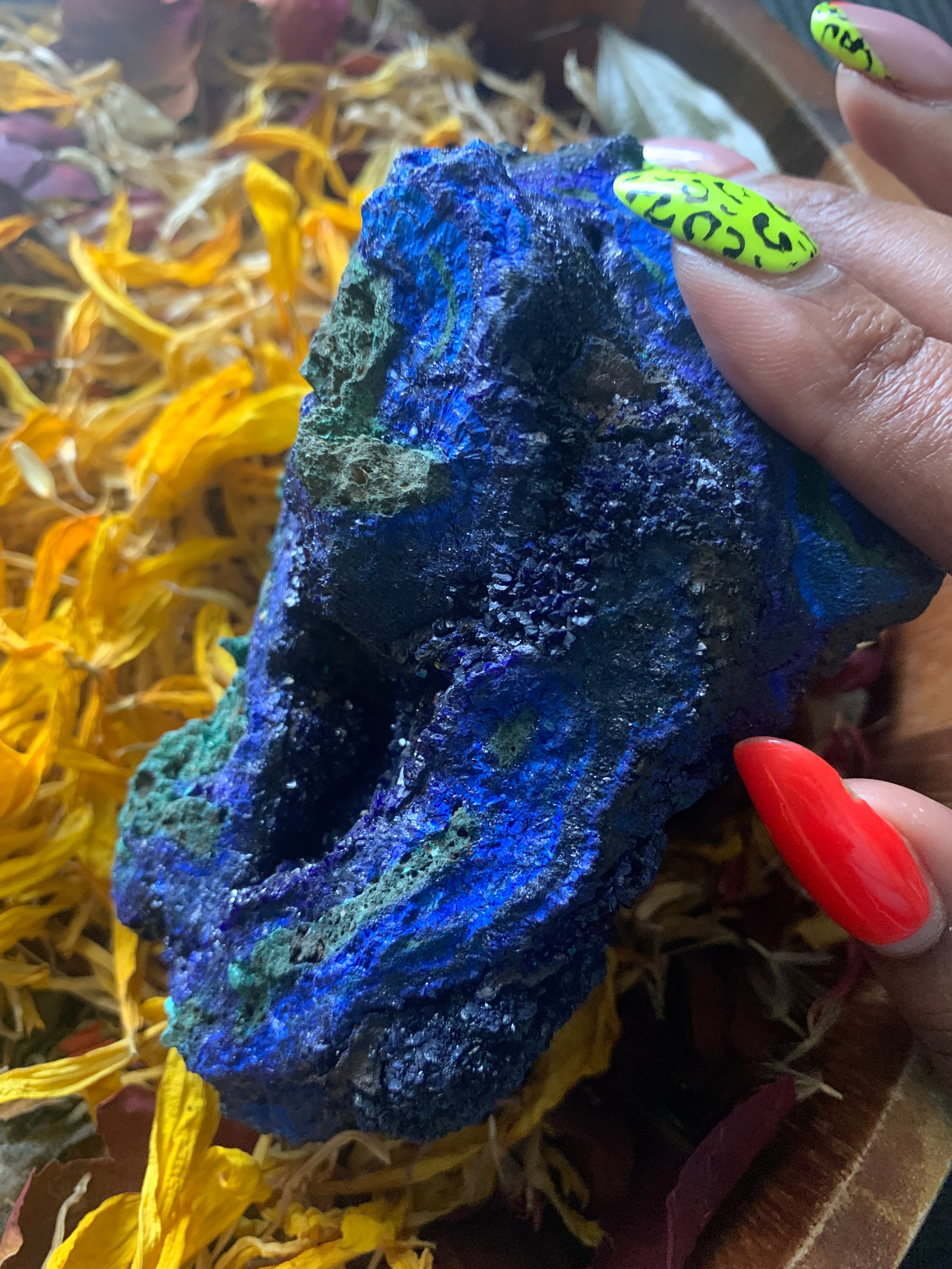 Azurite & Malachite Druzy Specimen