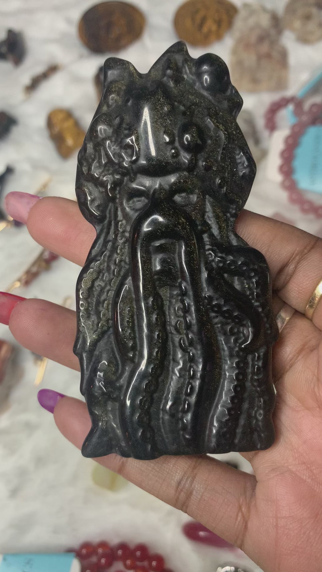 Octopus Man Carving