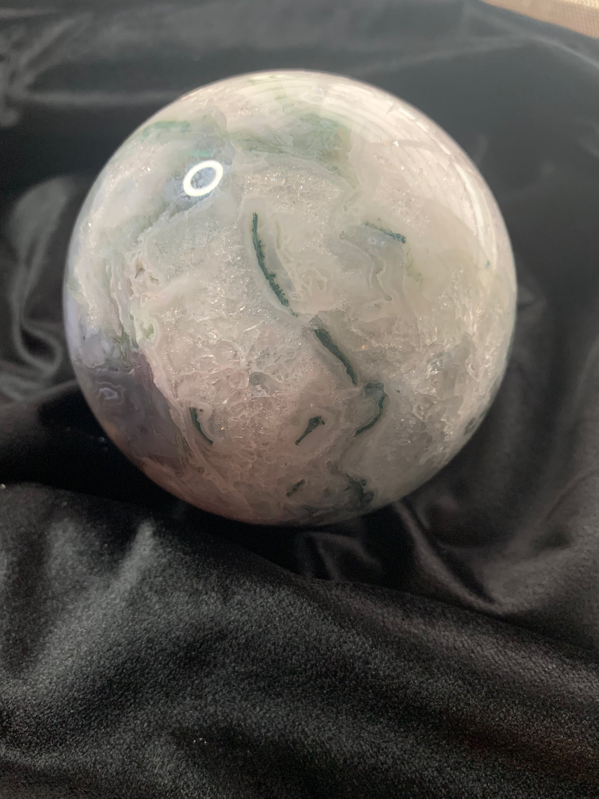 Moss Agate Sphere - Astrolyszics