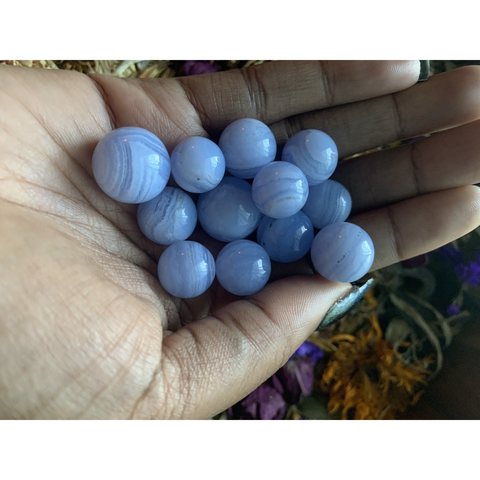Blue Lace Agate Mini Spheres - Astrolyszics