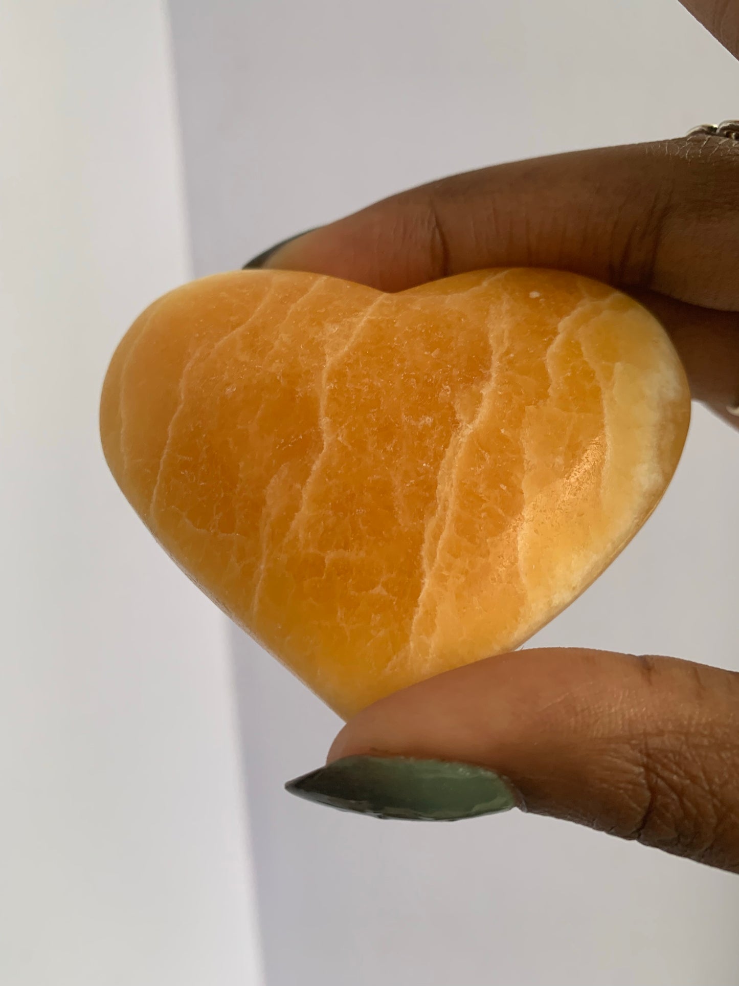 Orange Calcite Heart - Astrolyszics
