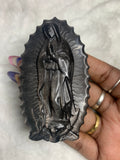 Silver Obsidian Virgin Mary
