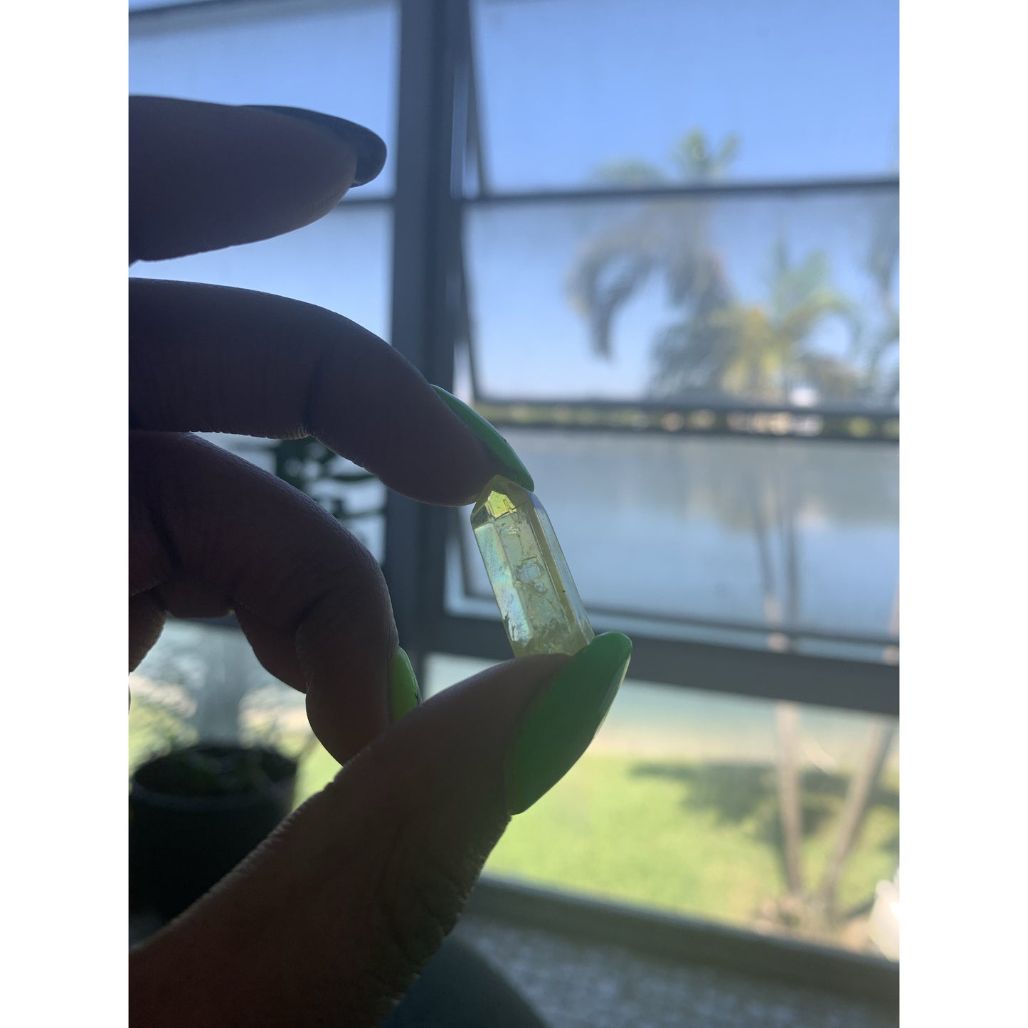 Sunshine Aura Quartz Points - Astrolyszics