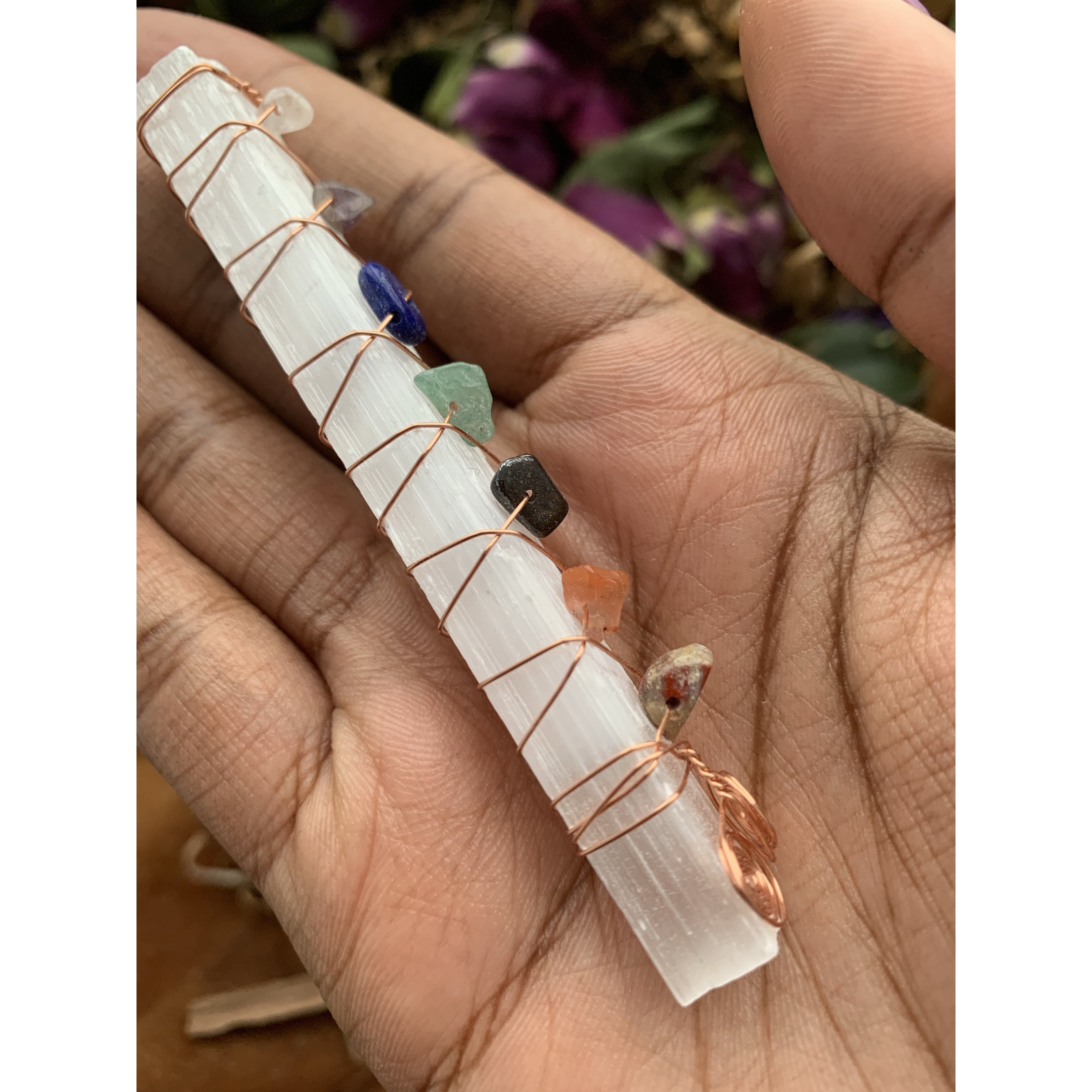 Selenite Chakra Wand - Astrolyszics