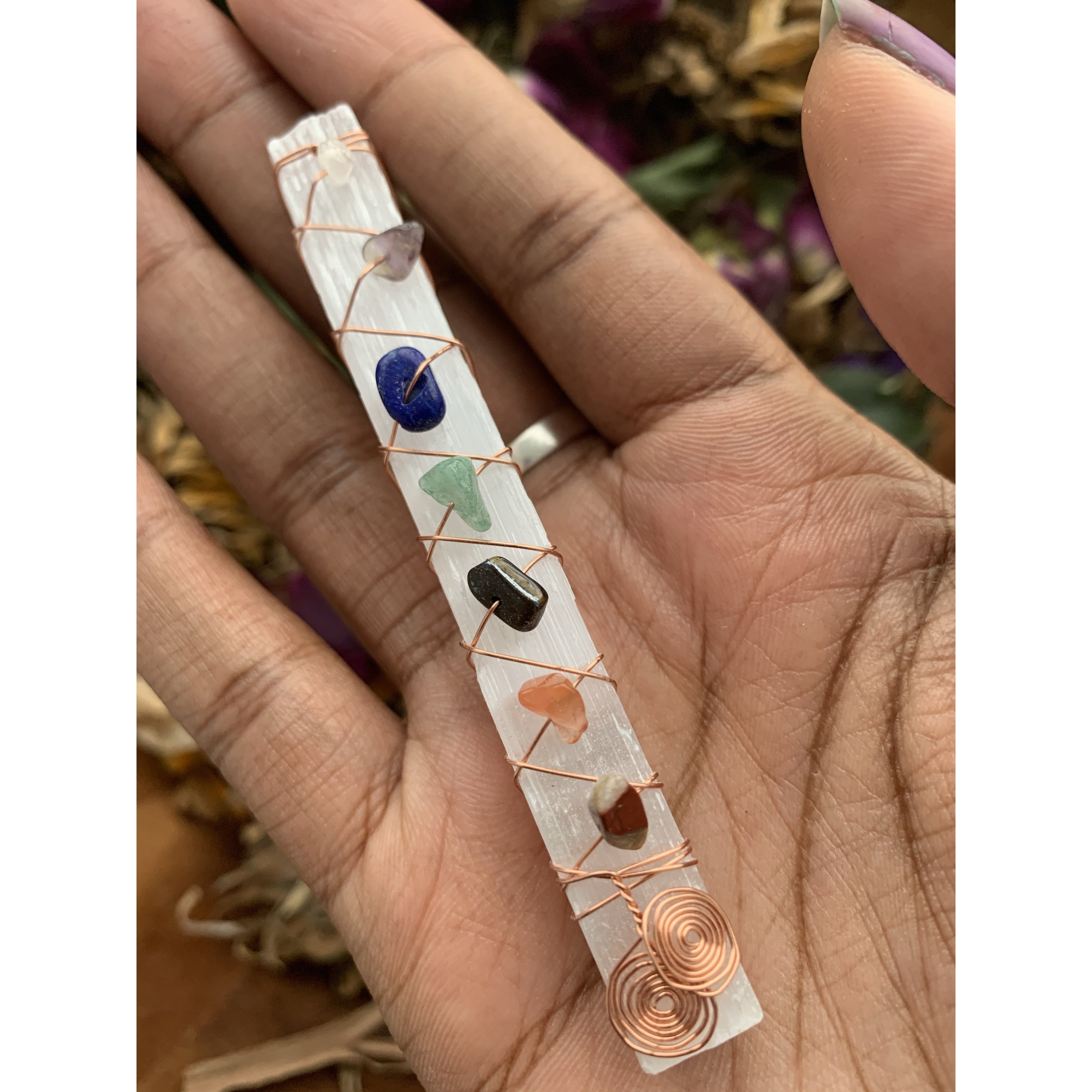 Selenite Chakra Wand - Astrolyszics